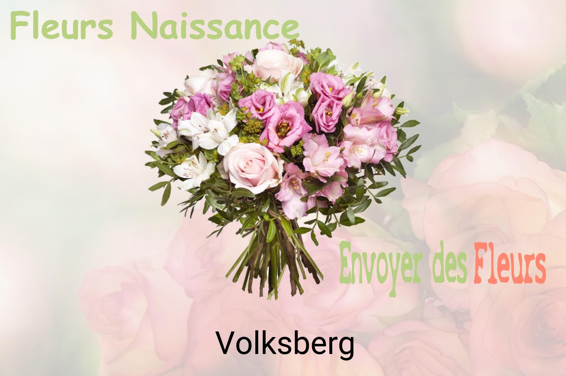 Bouquet de fleurs de naissance livré à Volksberg
