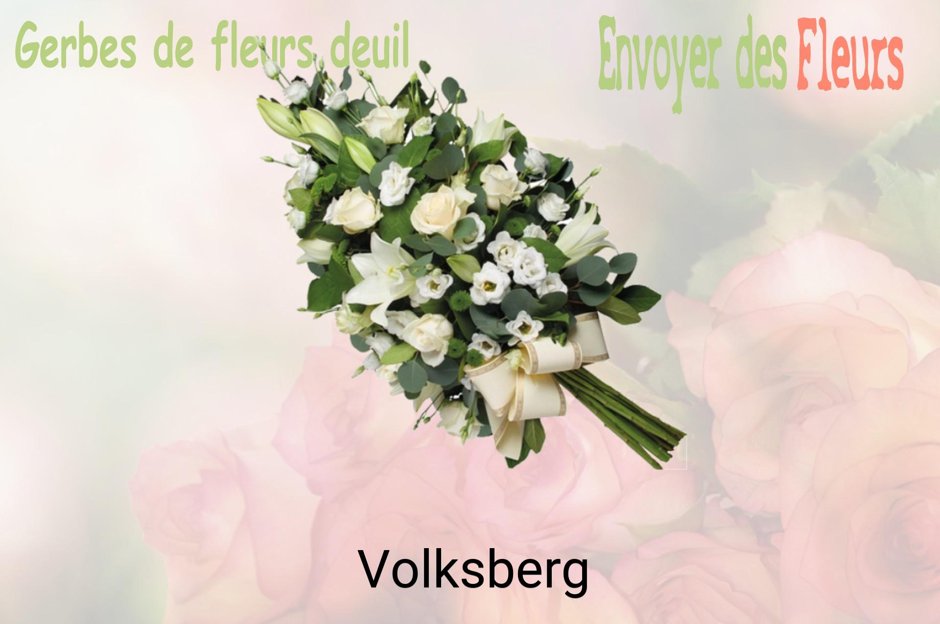 Gerbe de fleurs de deuil livrée à Volksberg